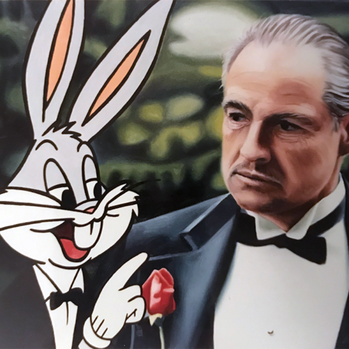 Godfather and Bugs bunny